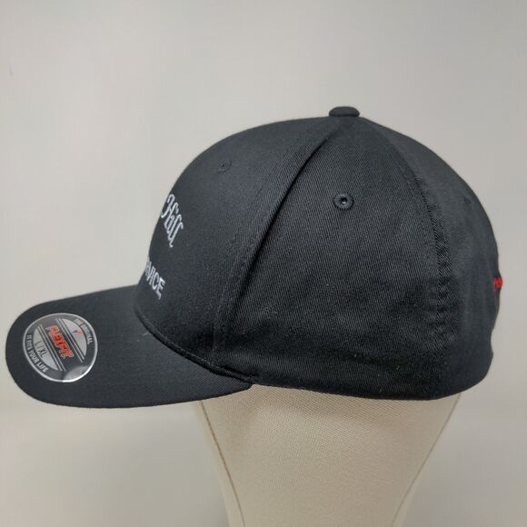 FlexFit Men's Fitted Hat Black Size L/XL Long Hill NAPA ASA AAA Auto Service Cap - Picture 6 of 12